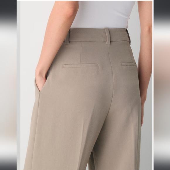Aritzia Effortless Pants Nomad Taupe - Picture 4 of 9